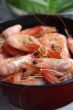 Whole cooked prawns