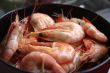 Whole cooked prawns