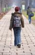 Teenage girl walking