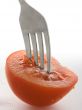 Tomato and fork