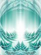 Fractal Abstract Background - Layered green
