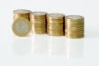 Stacked Euro Coins