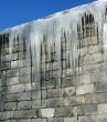 Wall from a grey brick