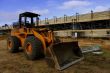 Bulldozer and parking lot construction