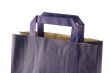 Detail of blue shopping bag