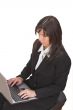 Businesswoman on laptop