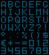 dot-matrix font