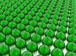green christmas balls