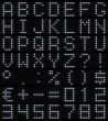 dot-matrix font