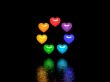 rainbow hearts