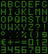 dot-matrix font