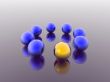 blue 3d spheres