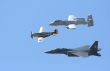 Three military aircraft