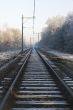 rail-way in wintertime