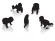 silhouettes of childhood