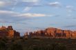 Silent enigma. Sunset in Arches National Park