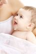happy baby boy with mama