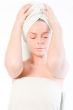 Wellness girl series holding the towel