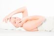 Wellness girl series laying down and feeling