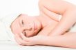 Wellness girl series laying down seeing