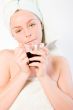 Wellness girl series coffee cup waking up