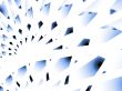 Fractal Abstract Background - Pieced blue