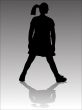 Silhouette of the girl