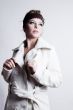 Fashion portrait of a warm robe