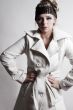 Fashion portrait of a blond girl posing