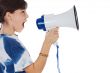 girl with megaphone