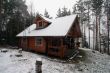 wooden cottage in the forest
