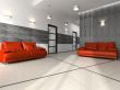 Interior of the modern waiting room in the office