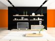 Fashionable home interior 3D rendering