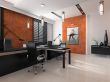 Interior of the modern office 3D rendering