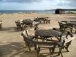 Beachside eating area