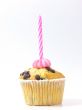 Happy Birhday,Pink Candle