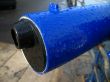 Close up of rain spattered telescope