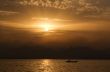 sunset on the lake