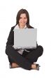 Businesswoman with laptop