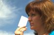 girl and card