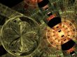 Bubble and Weave Abstract Background