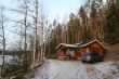 wooden cottage in the forest