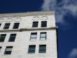 White Building Dark Blue Sky