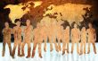 textures style of people silhouettes