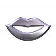 3D Silver Lips
