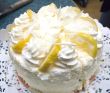 Sweet white fancy cake
