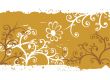 Bronze flowers background