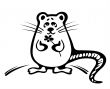 Mouse with a flower