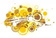 Gold abstract pattern
