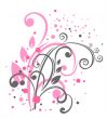 white curls background